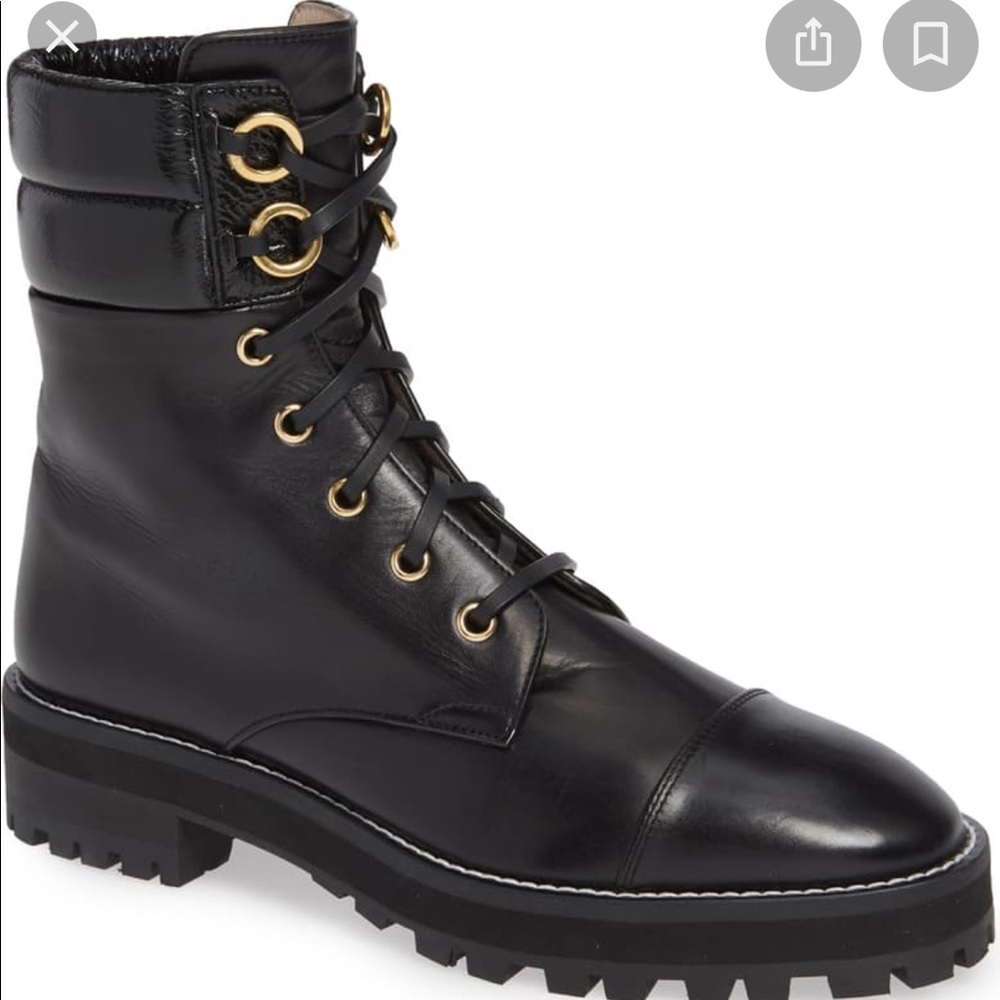 Stuart Weitzman LEXY BLAVIG combat boots.